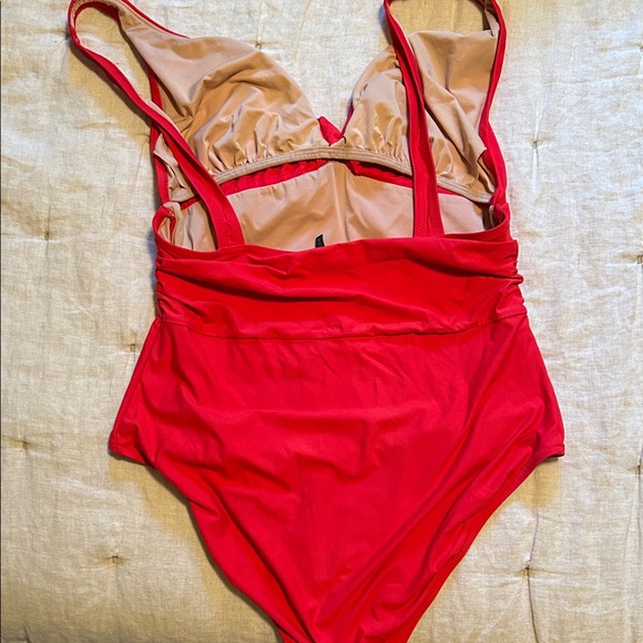 J. Crew Bright Red Kids Bodysuit - Picture 3 of 4